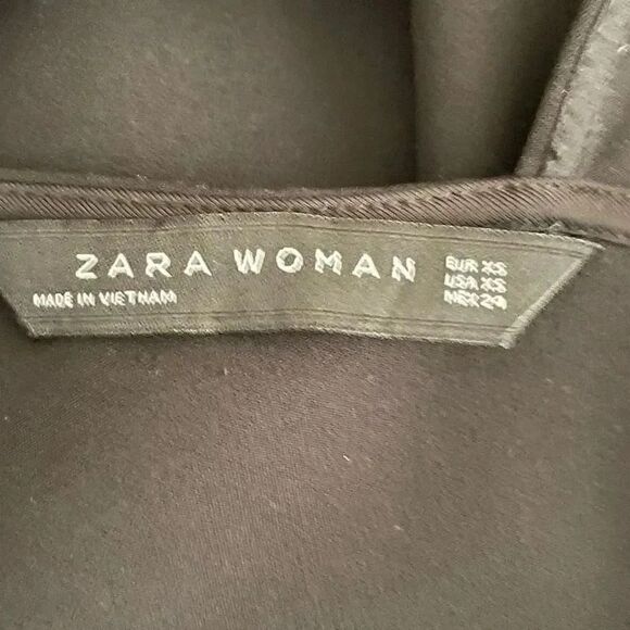ZARA Women’s Black BODYCON RUBE DRESS Cocktail Party Slim SIZE XS #1173 - Picture 12 of 14